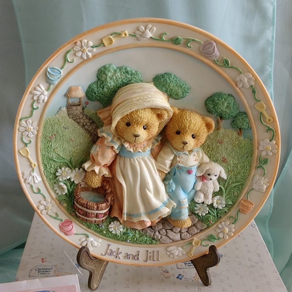 Cherished Teddies "Jack & Jill" Plate #114901